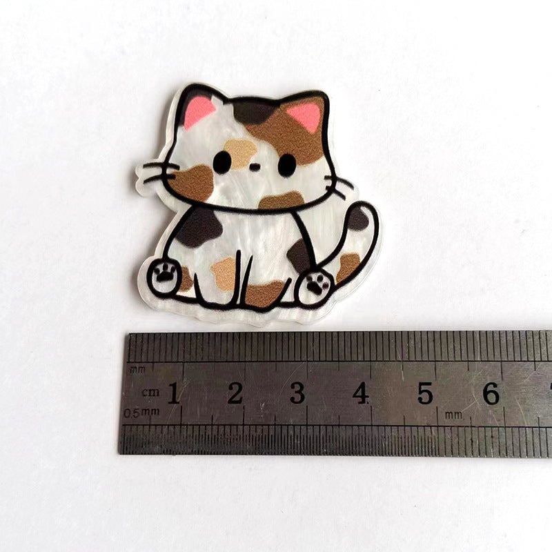 Wholesale 10pcs Cute cats and dogs Acrylic Flatback