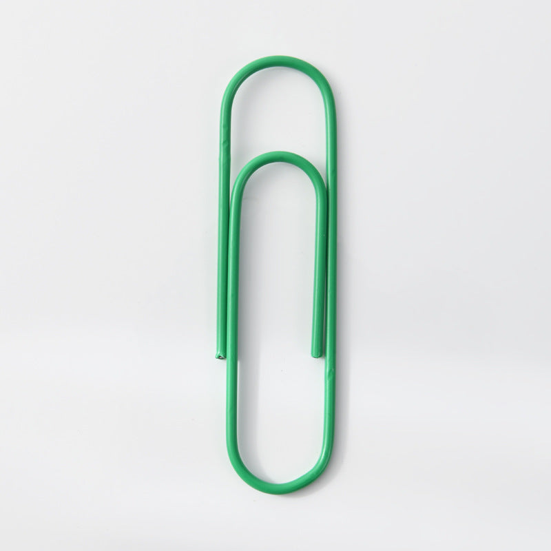 Wholesale Color paper clip 100mm large paper clip plastic-coated paper clip metal 10cm extra large paper clip