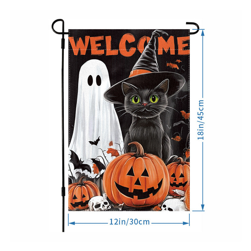 Wholesale Halloween Garden Flag Skull Hanging Flag Party Atmosphere Garden Flag