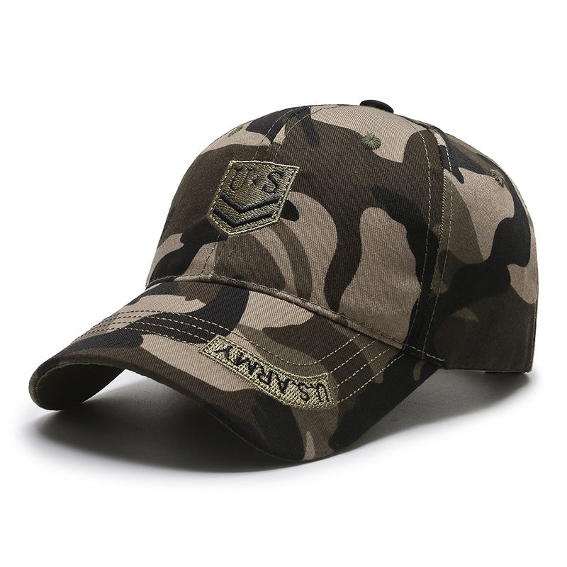 Wholesale spring and summer camouflage baseball cap outdoor sports cap embroidery hat