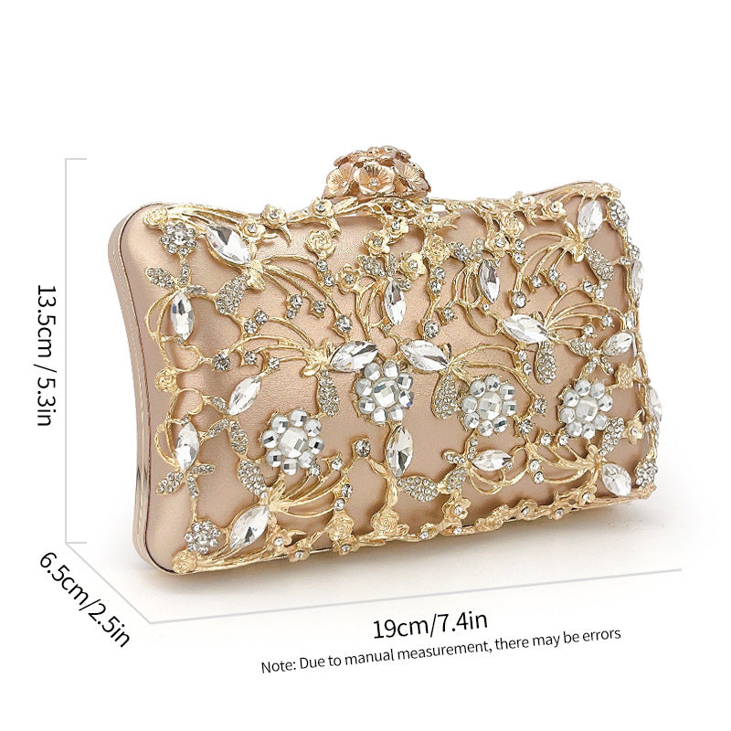 Wholesale High-end Gold Luxury Banquet Clutch Bag