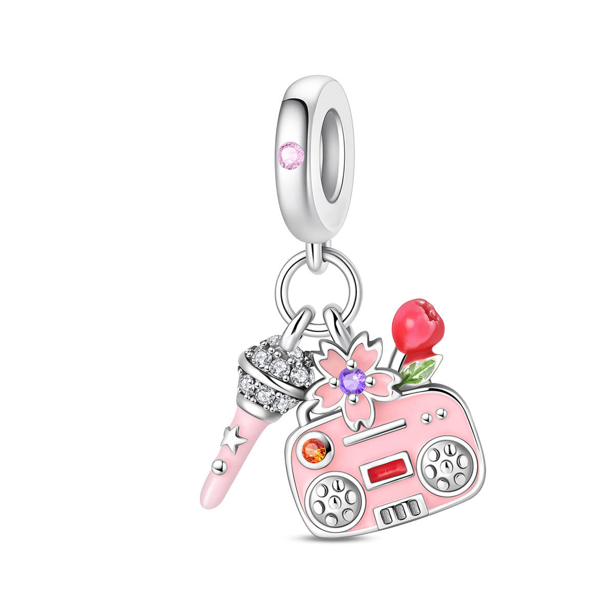 Wholesale Feather Fireworks Mask Charms