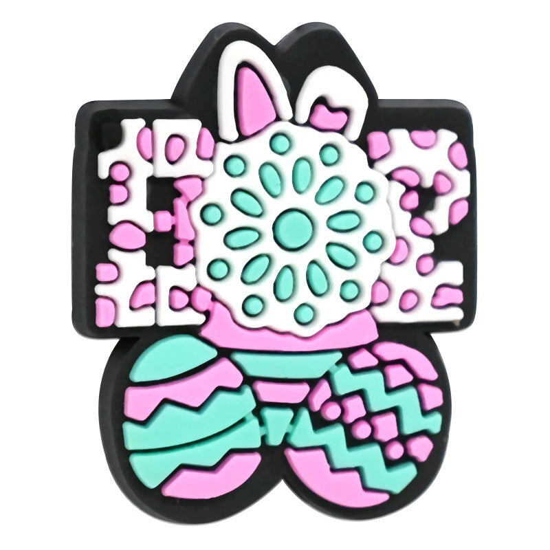 Wholesale  Random 100pcs/pack Cartoon Thick Patch Perforated DIY Ballpoint Pen Beads