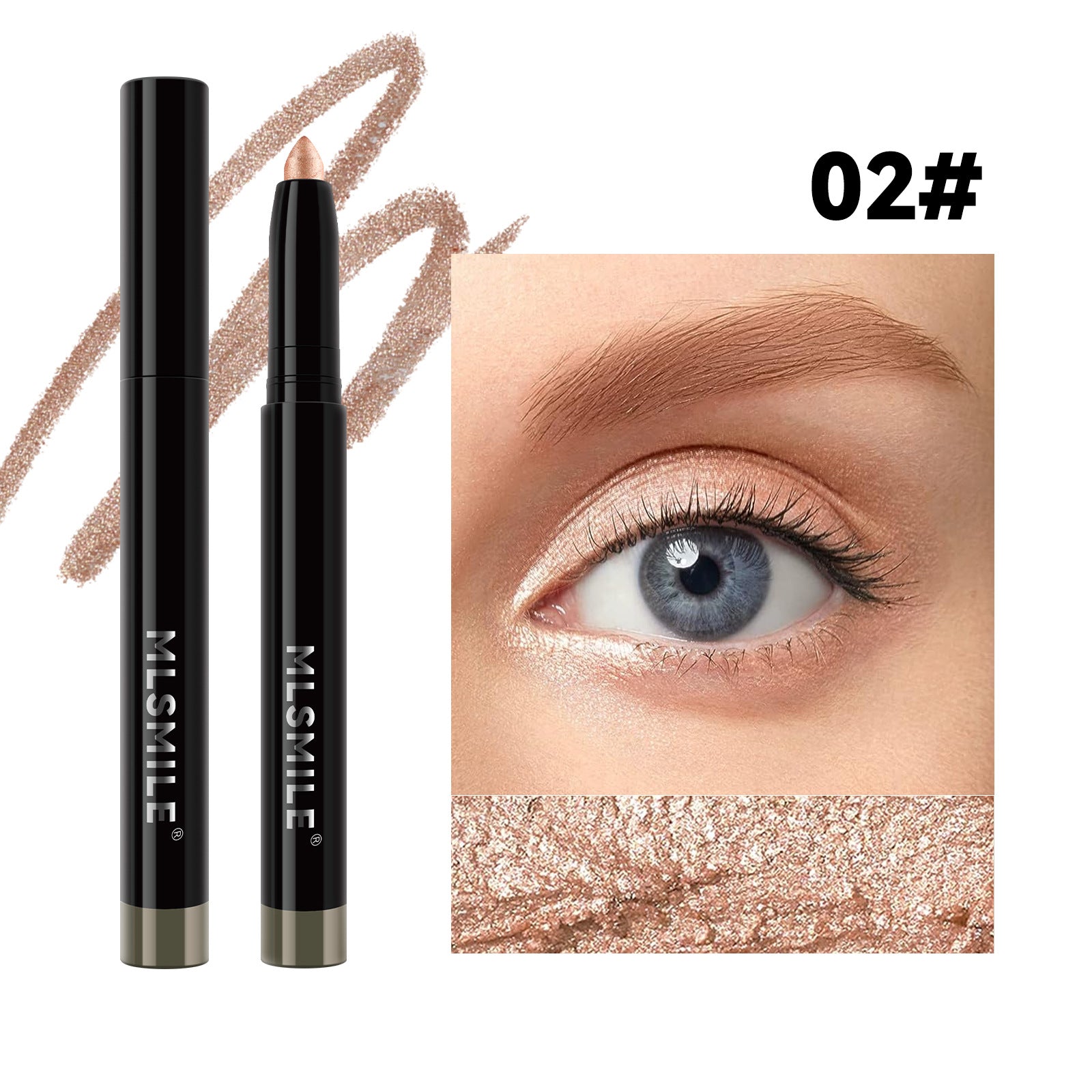 Wholesale MLSMILE Waterproof and Smudge-proof Eyeliner with Pencil Sharpener