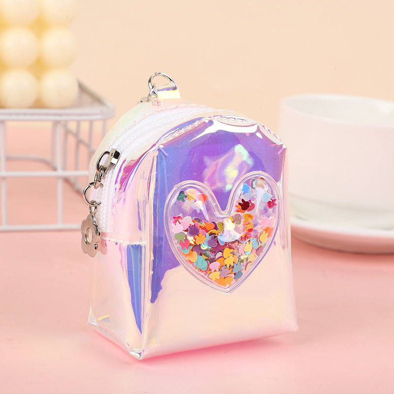 PVC al por mayor PVC 2023 New Transparent Kids School Bag Coin Purse