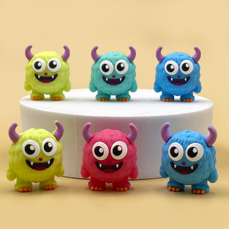 Wholesale 20pcs/pack Food grade 3D silicone monster teether beads