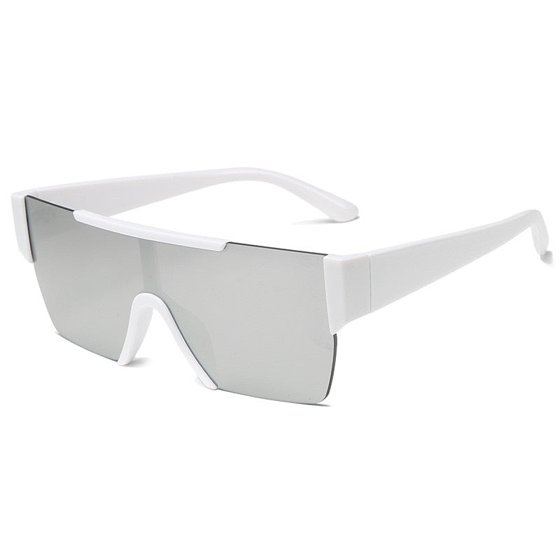 Wholesale One-piece large frame gradient sunglasses