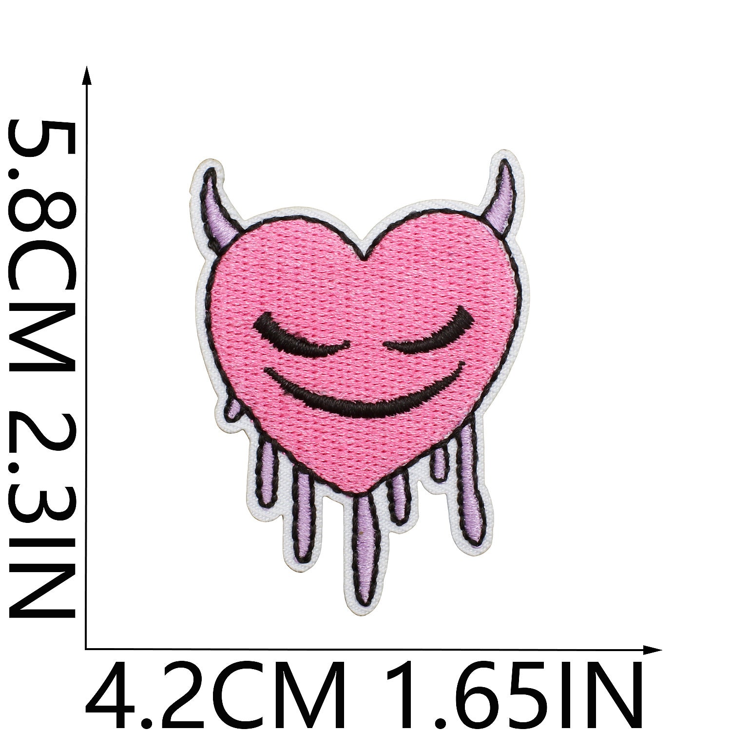 Wholesale Stylish Purple Eye Embroidery Patch Design Iron On Applique For Clothing DIY Fashion Accessory Gift