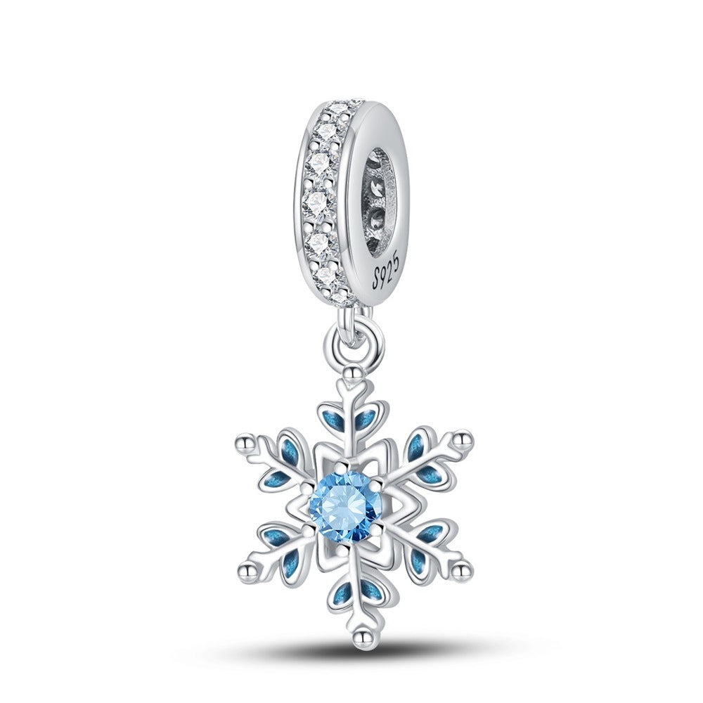 Wholesale Christmas Snowflake Christmas Tree Bell Sock Charms