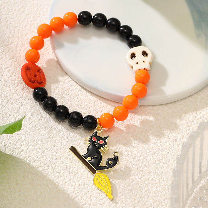 Wholesale  Halloween Pumpkin Orange Bracelet