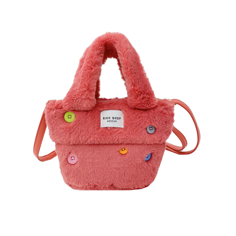 Wholesale Autumn and Winter Plush Crossbody Handbags