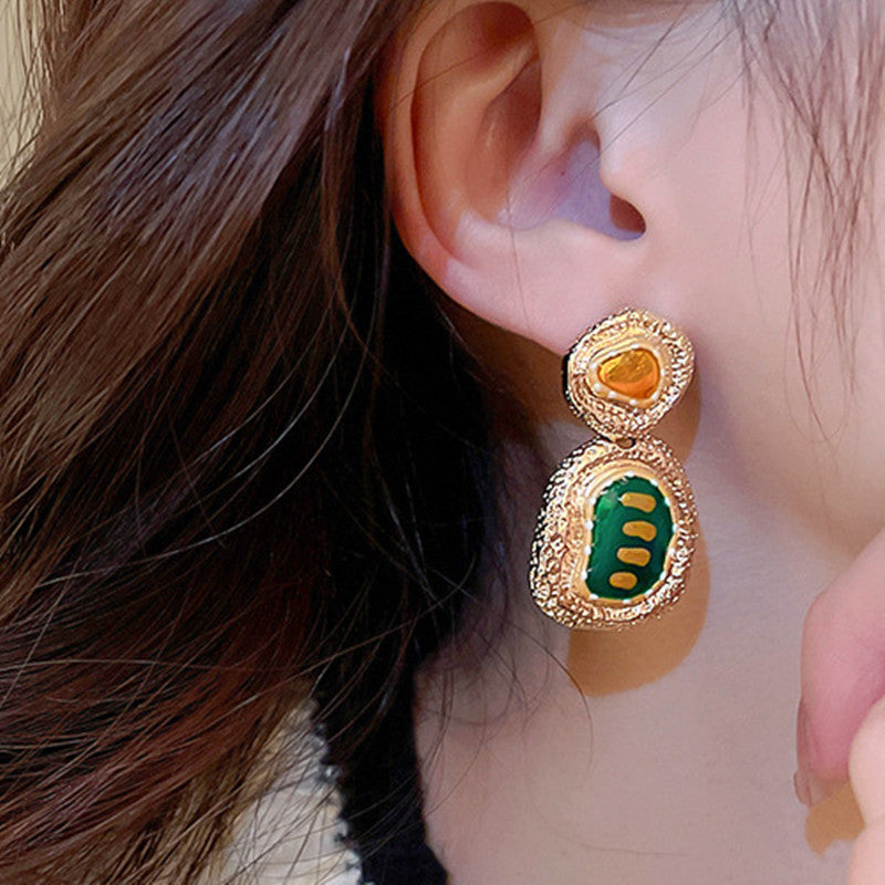 Wholesale Needle Elegant Love Heart Full Drill Crystal Earrings Fashionable High-end Feel Jewelry Accessories