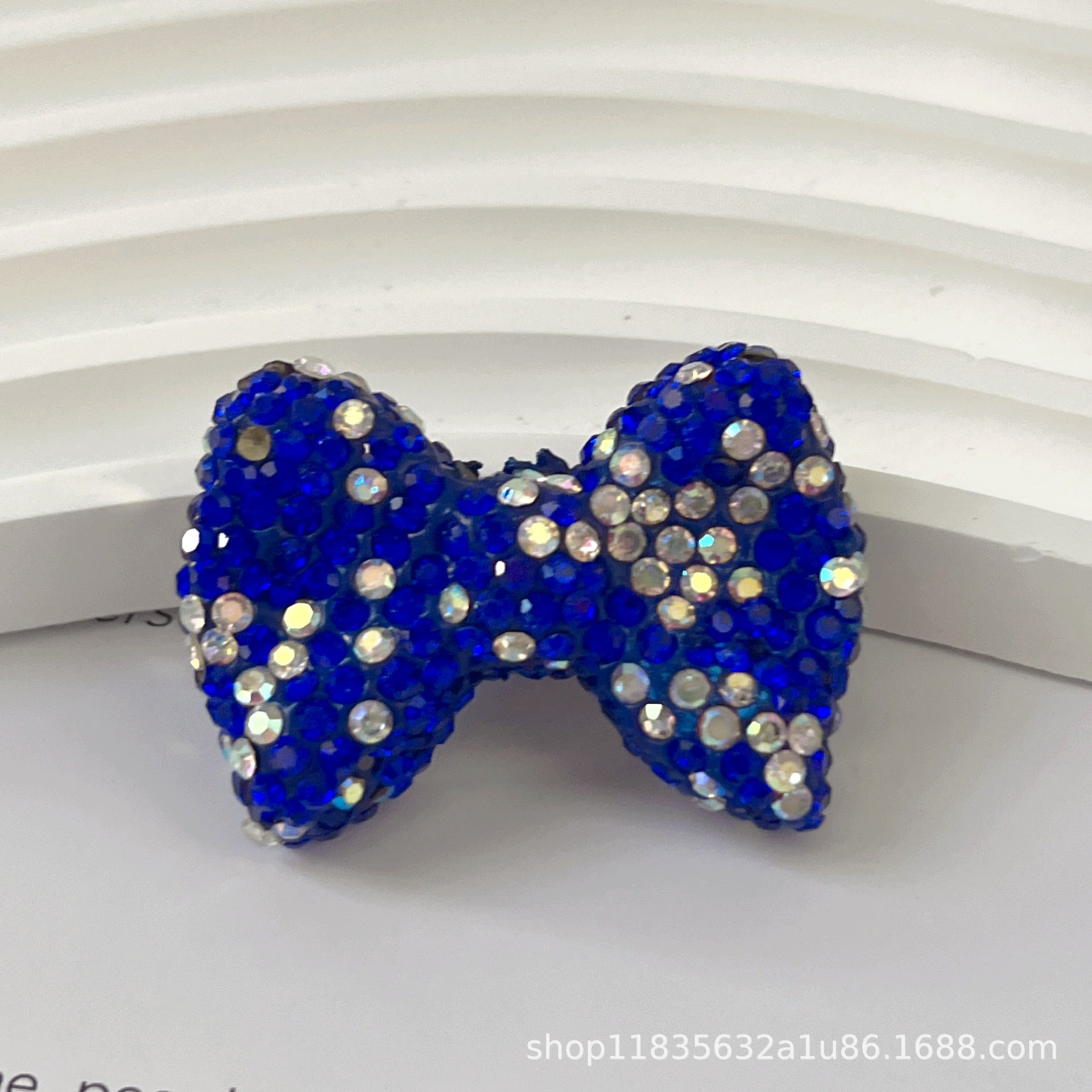 Wholesale 10pcs colored bow-tie shaped crystal beads