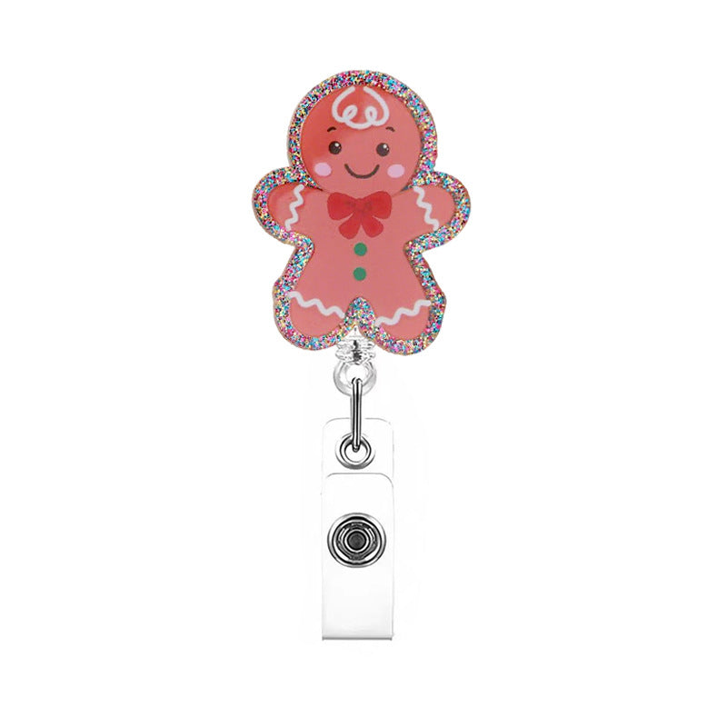 Wholesale Christmas cartoon gift Badge Reels