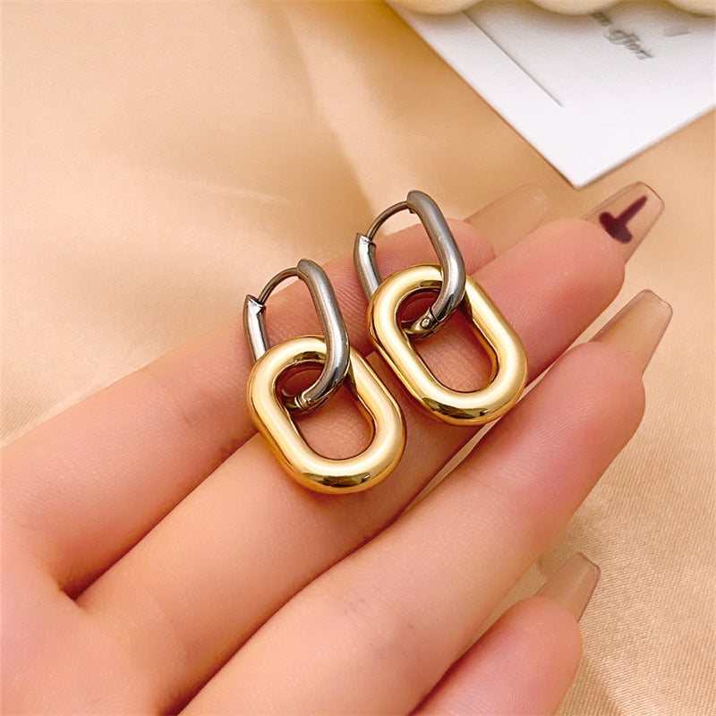 Wholesale Stainless Steel Toggle Love Earrings