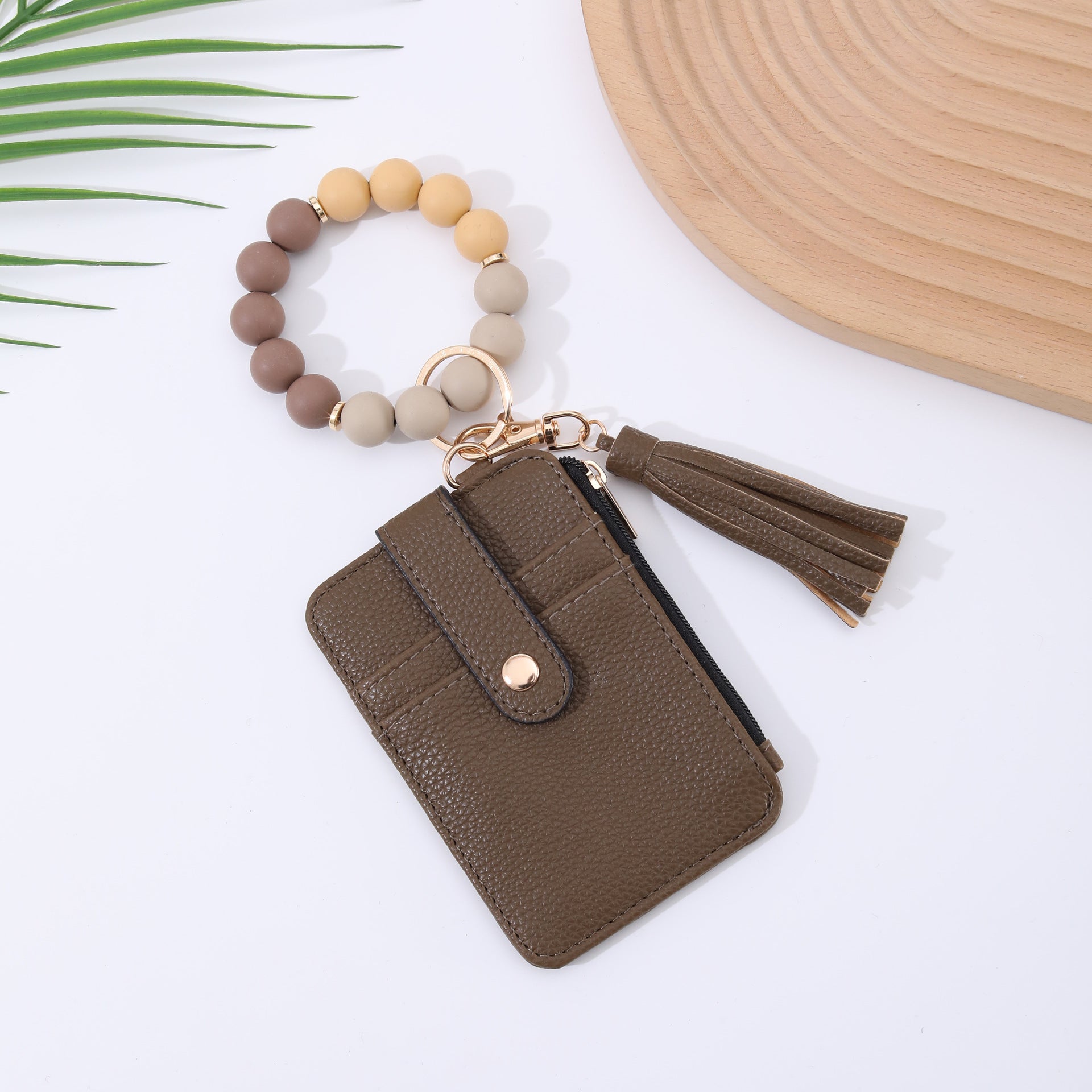 Wholesale Silicone leather wallet  Keychains