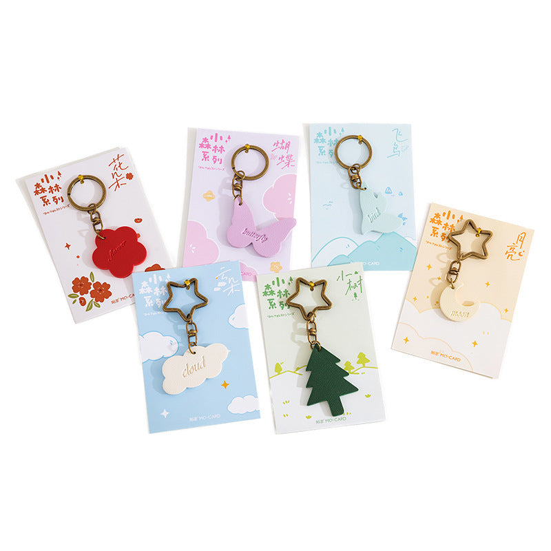 Wholesale Leather Little Forest Collection Keychains