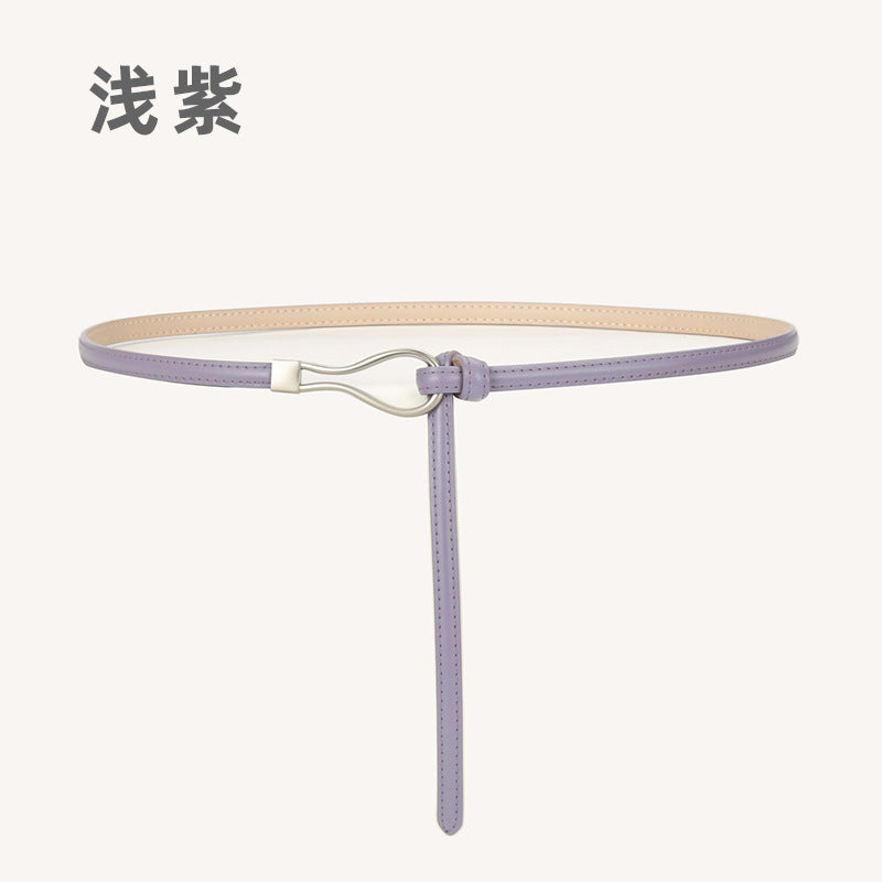 Wholesale Non-porous Genuine Leather Thin Versatile Belt