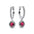 Wholesale Valentine's Day Flaming Heart Shining Light Around Heart Earrings Earrings Factory