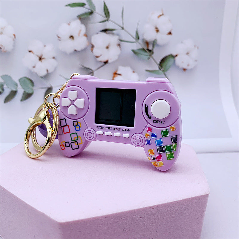 Mini Keychain de la consola de juego Handheld Mini de ABS Tetris.