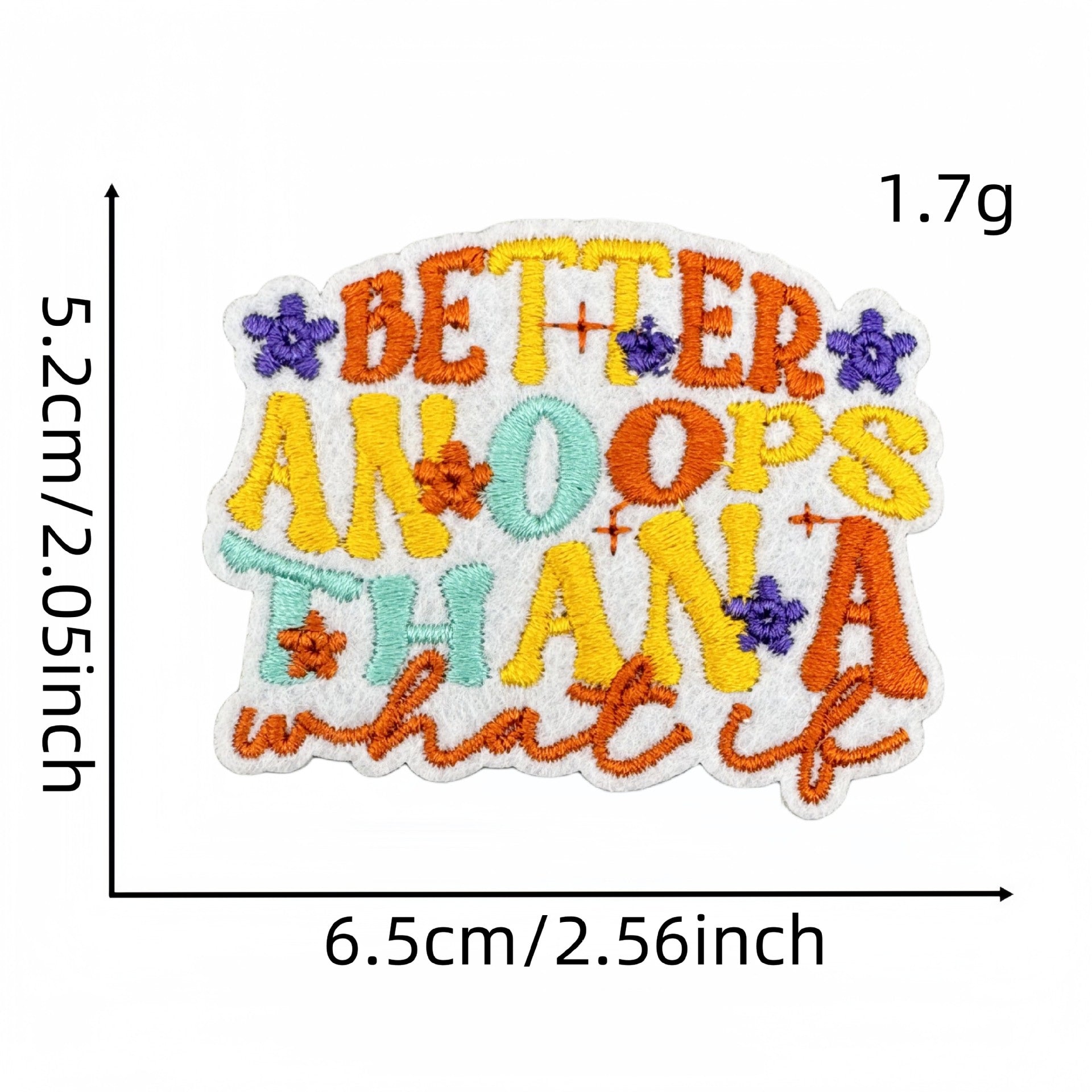 Wholesale Colorful English Letter Embroidered Iron On Patch Stylish Backpack Travel Decoration Gift