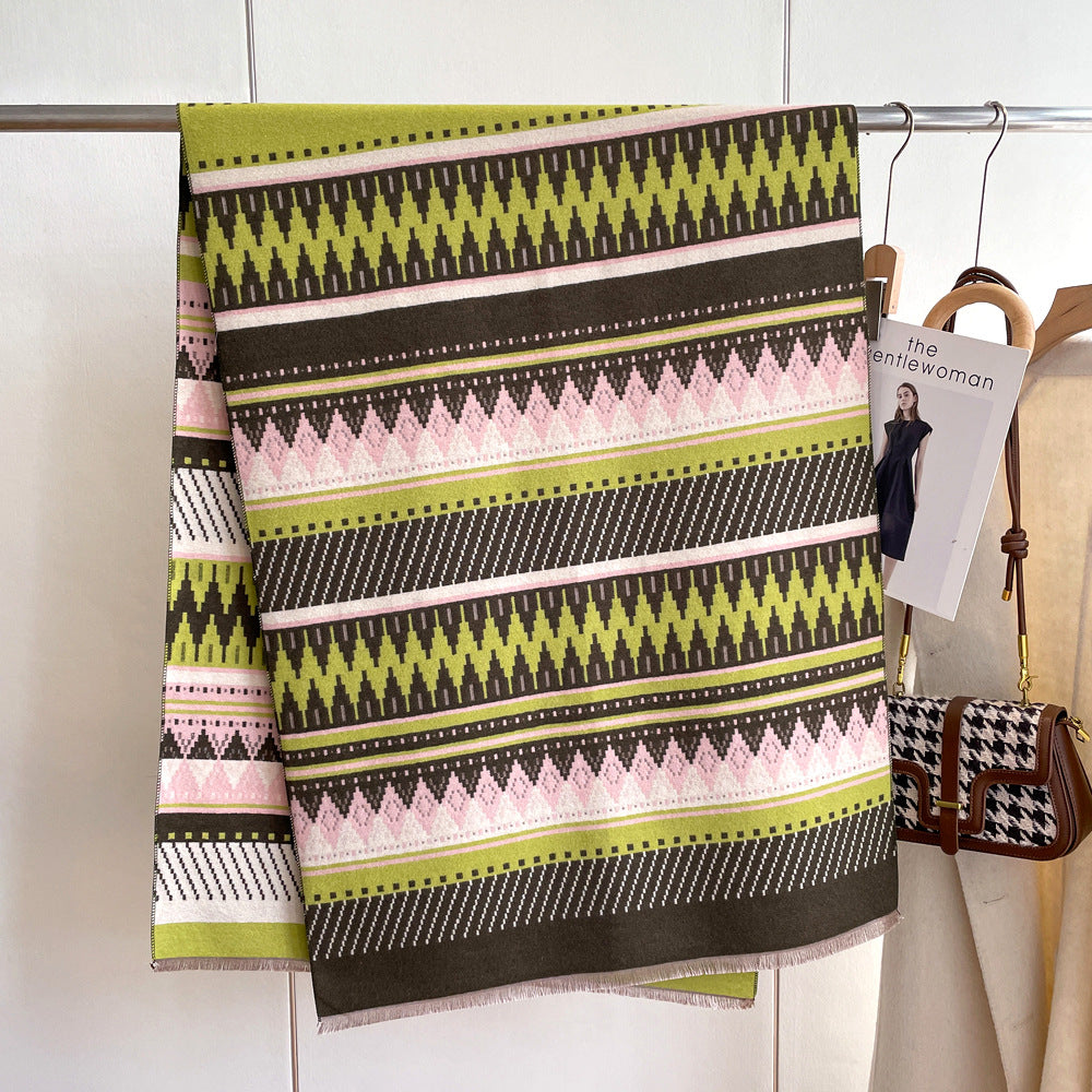 Wholesale Thickened Warm Imitation Cashmere Scarves