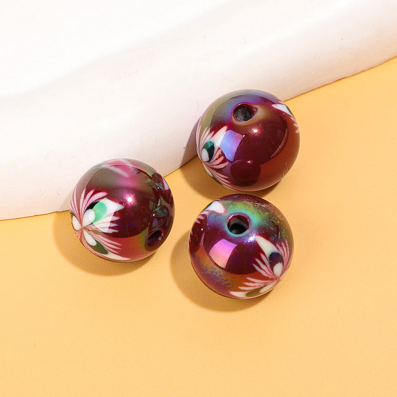 Cuentas de patrón de resina de resina de 100 piezas al por mayor