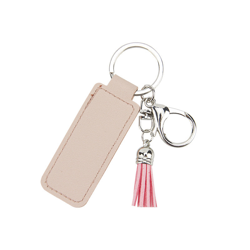 Wholesale PU Leather Tassel Keychain
