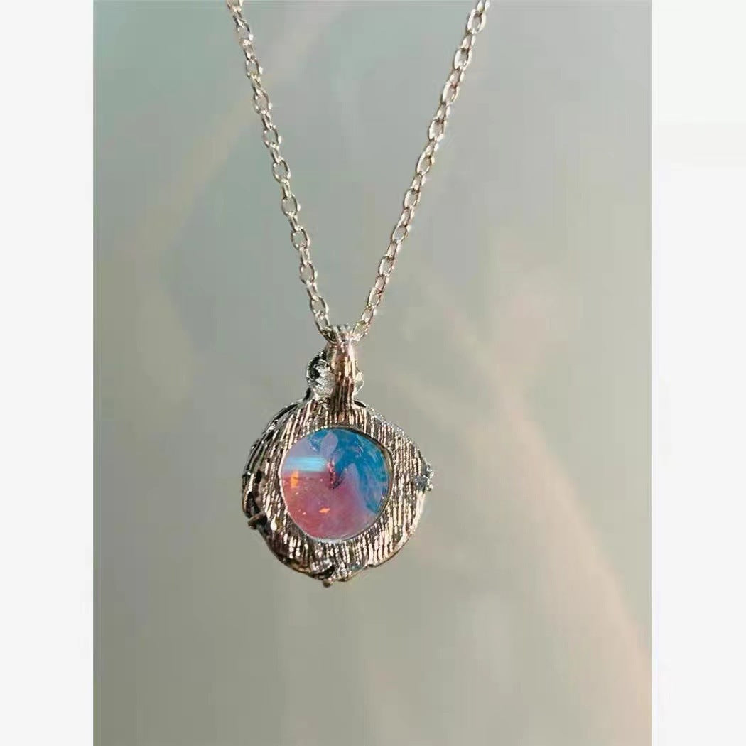 Wholesale Thorns and Aurora Key Rose Butterfly Cartoon Cat Necklace