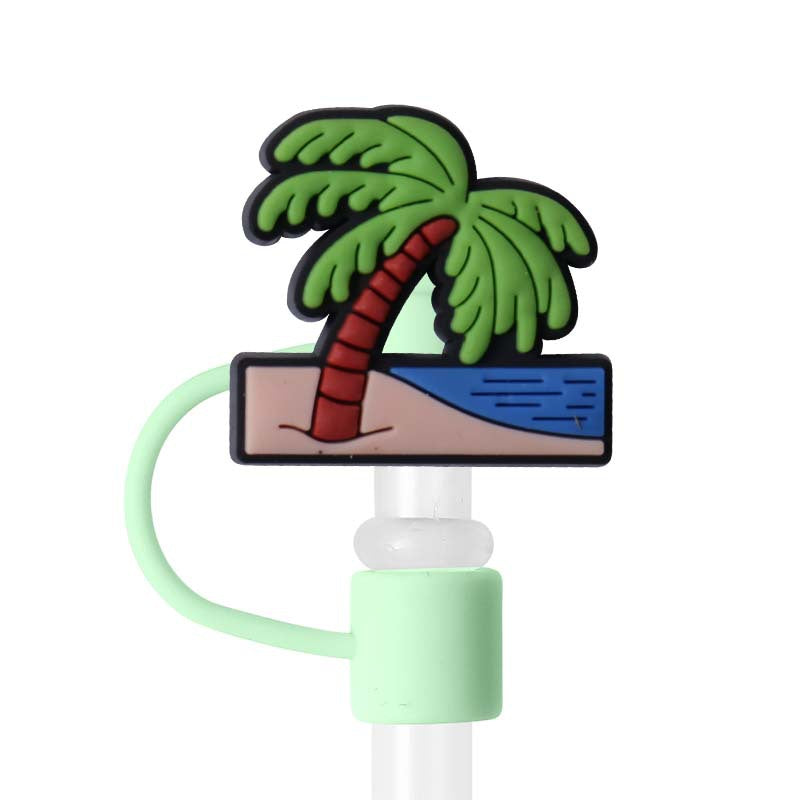 Wholesale 110pcs Cartoon Silicone Straw Cap Cup Accessories