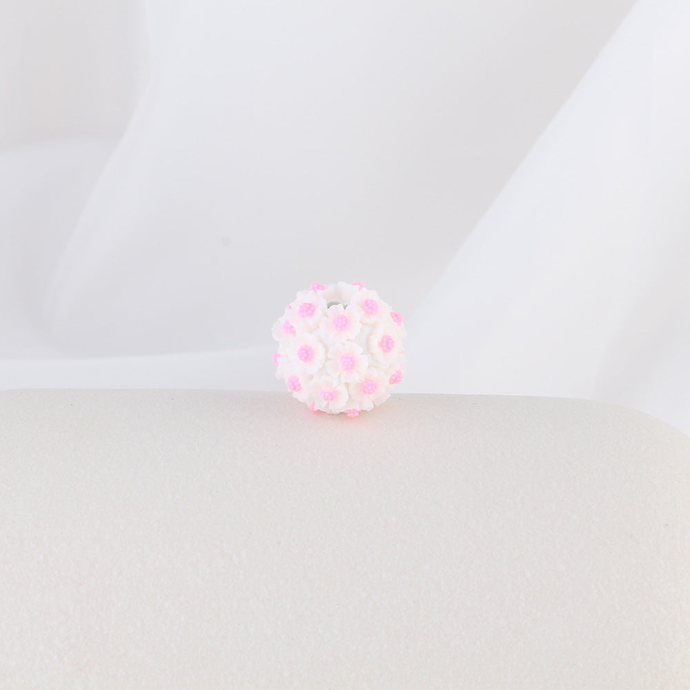 Wholesale 10pcs 2CM Sunflower Ball Soft Ceramic Beads