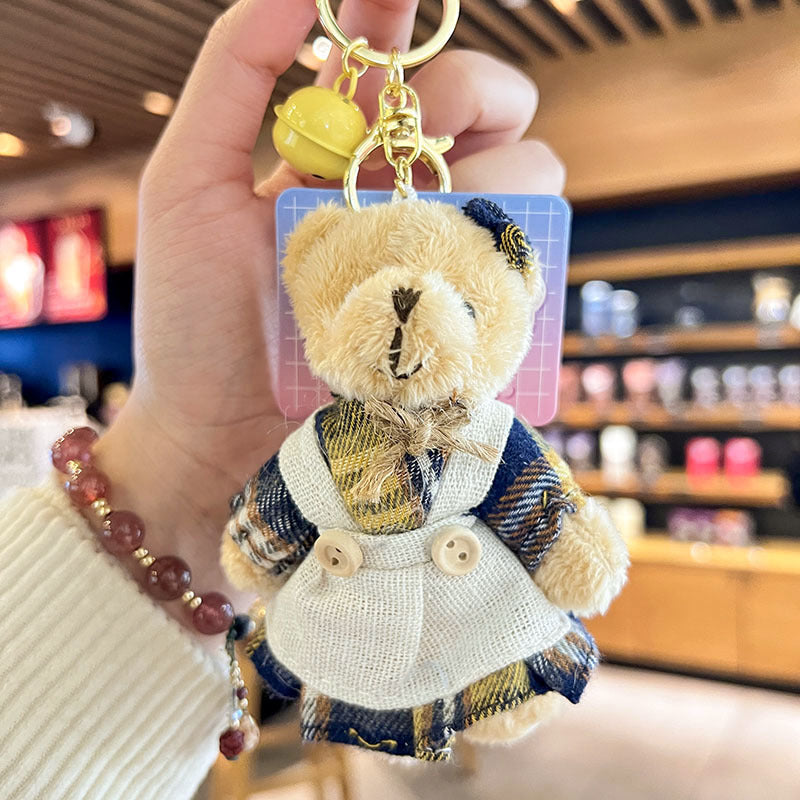 Wholesale Cute Teddy Bear Doll Plush Ball Keychain