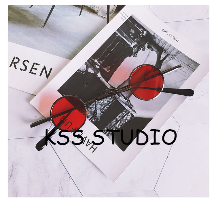 Wholesale Small Round Retro Personality Punk Sunglasses