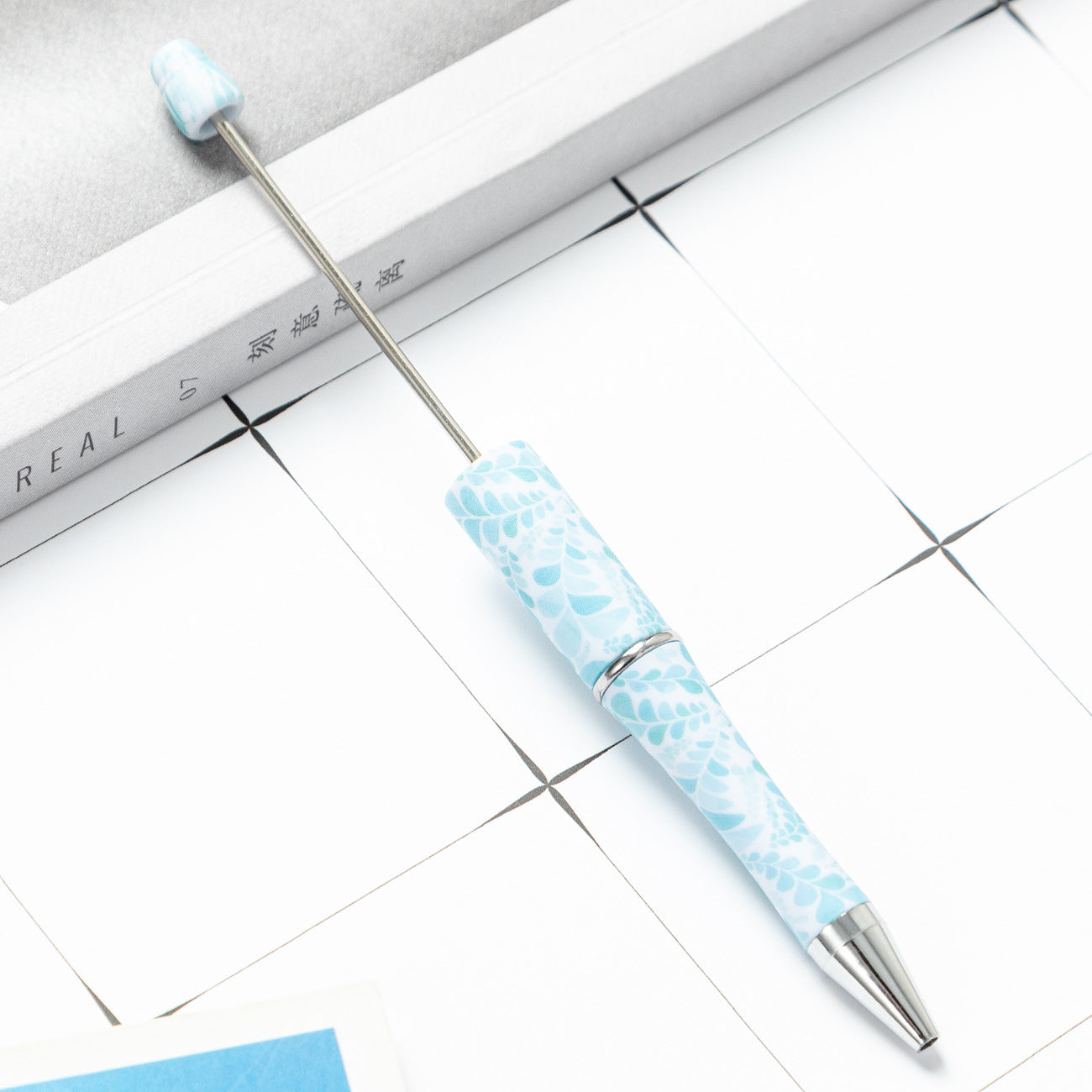 Wholesale Beadable Pens  Floral Butterfly Plastic Pen DIY for Beaded