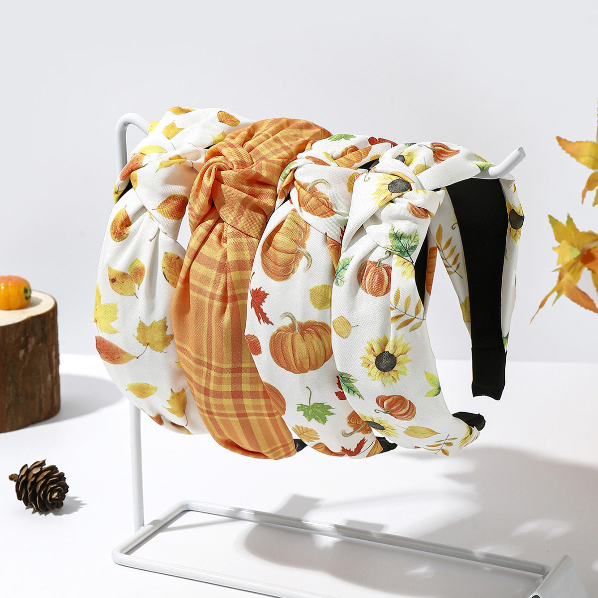 Wholesale Thanksgiving Printed Headband Holiday Hair Accessories