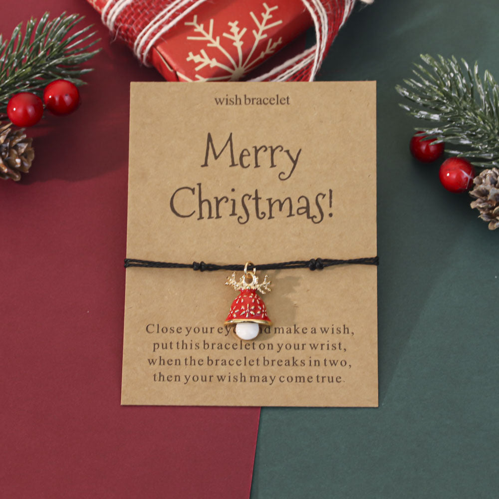 Wholesale Christmas gift painted Christmas bracelet