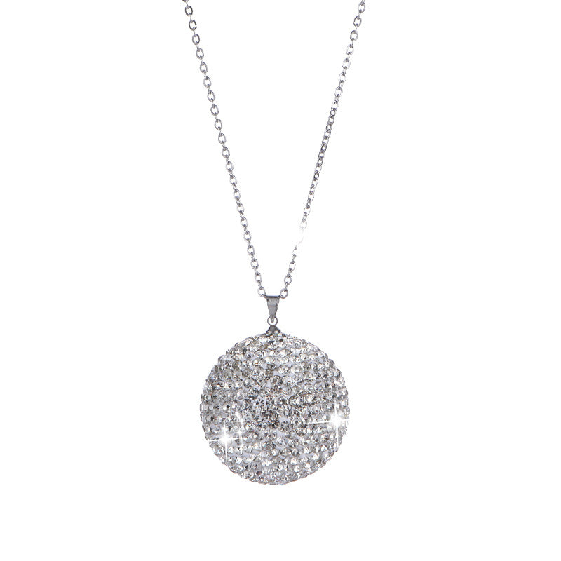 Wholesale Diamond-encrusted Glass Ball Car Pendant