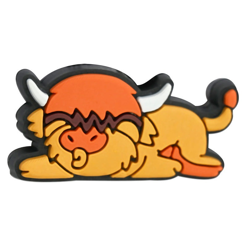 Wholesale  Random 100pcs/pack  Cartoon calf bead  Focal Beads