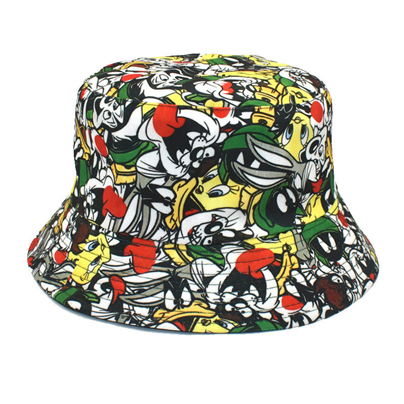 Wholesale Cartoon Football Print Outdoor Leisure Bucket Hat