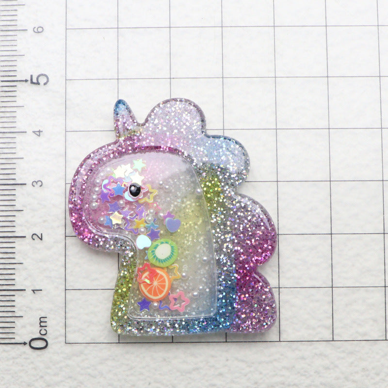 Wholesale Acrylic Colored Quicksand DIY Cream Glue Flat Back