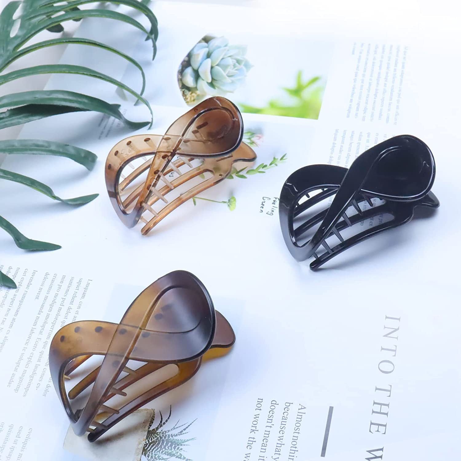 Wholesale Plastic Simple 8 Figure Hairpin