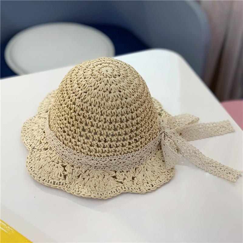 Wholesale Kids Bow Straw Hat