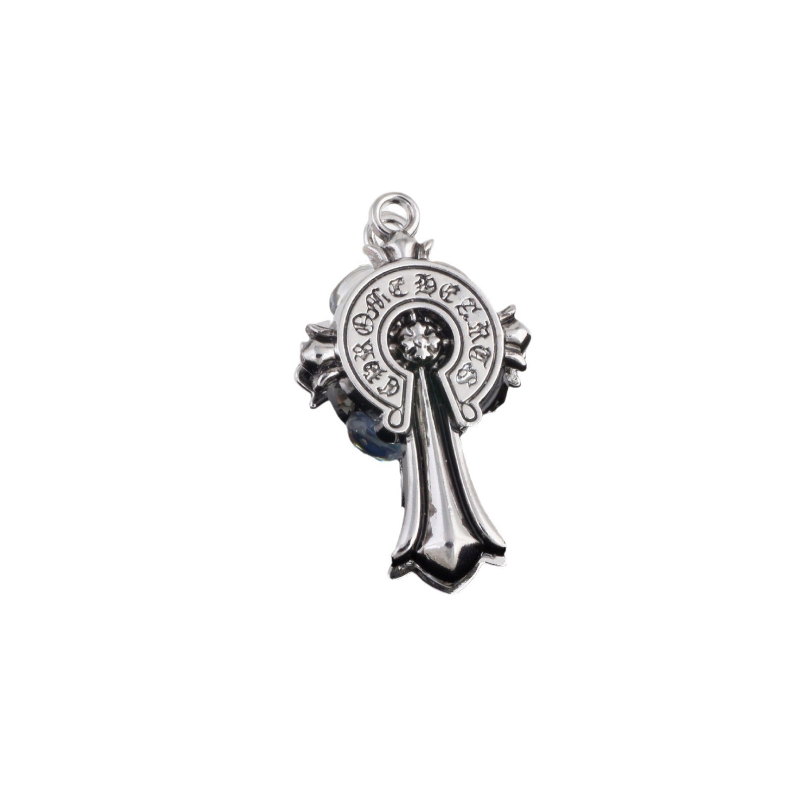 Wholesale Heavy Cross Alloy Clay Ball Straight Hole Beads