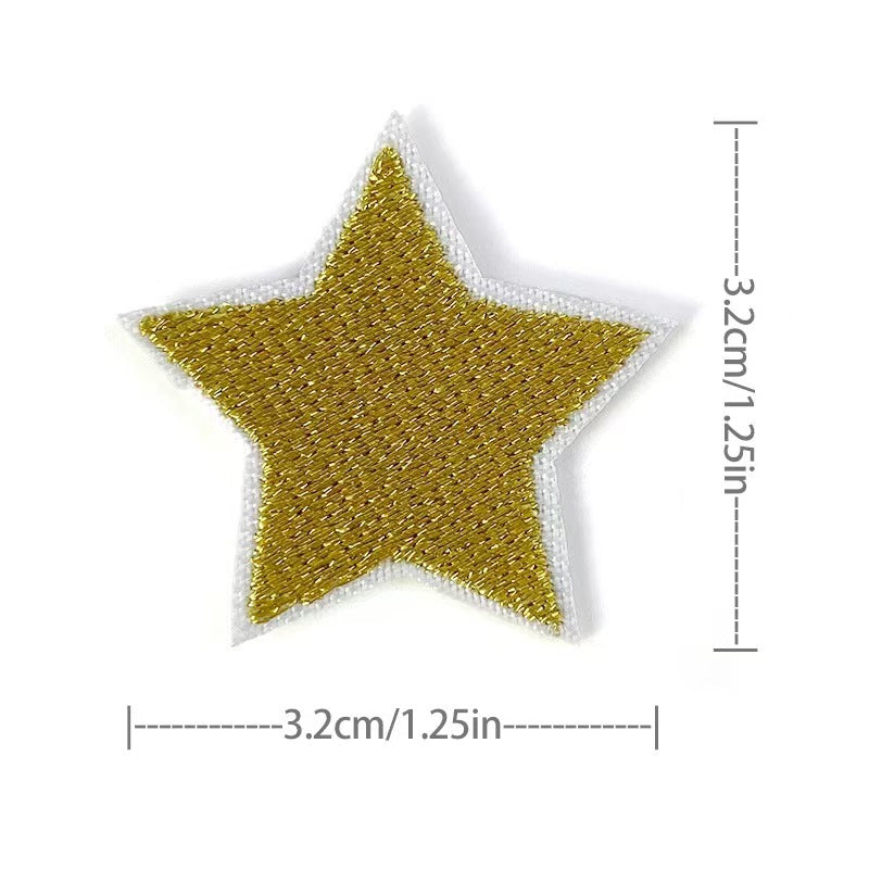 Wholesale Embroidered Star Patches 36 Pack Sew On Appliques For Clothing And Towels Fashion Accessory DIY Gift Resale