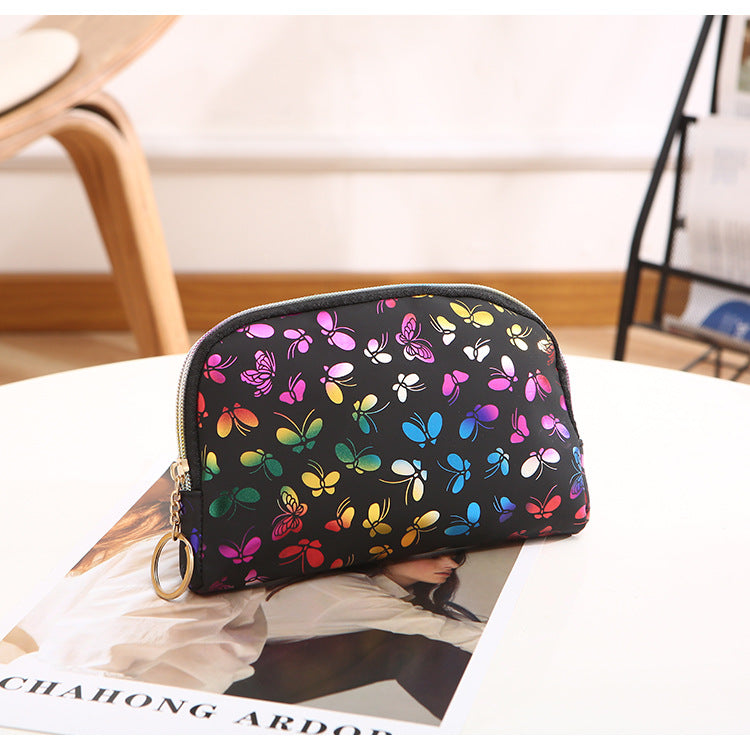 Billetera de bolso impreso de mariposa de PU al por mayor