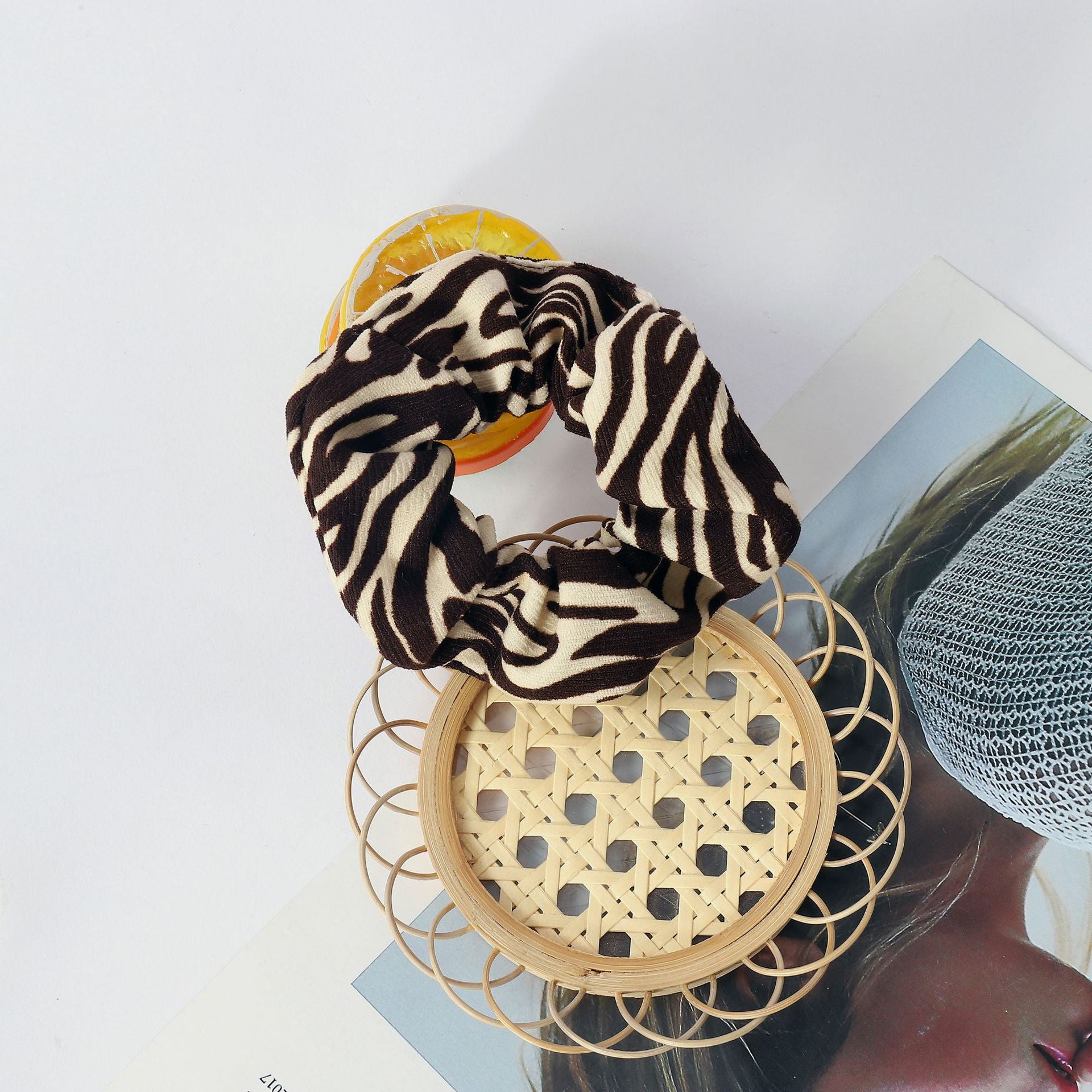 Tela al por mayor corbata de cabello de intestino