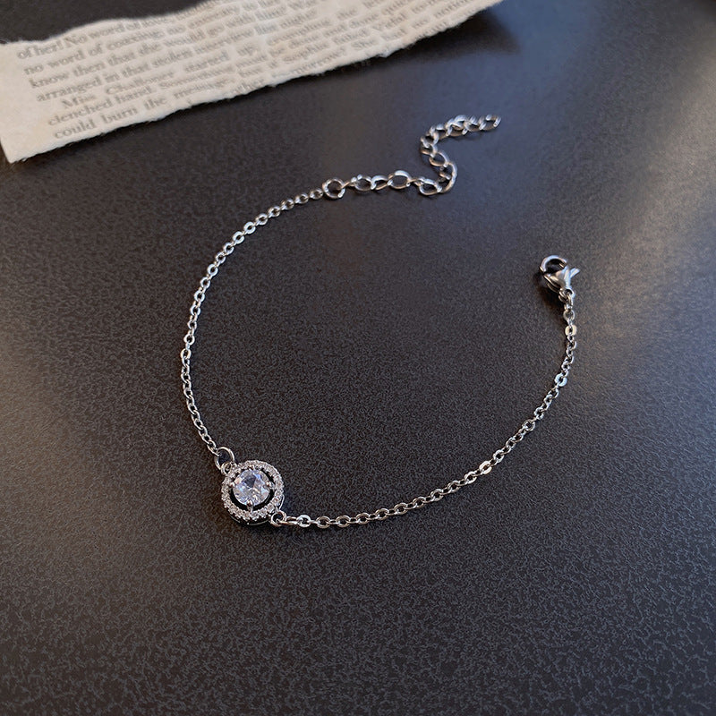 Wholesale Vintage Pearl Niche Advanced Titanium Steel Bracelet For Women