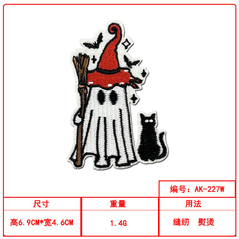 Wholesale Ghost Witch Embroidered Patch