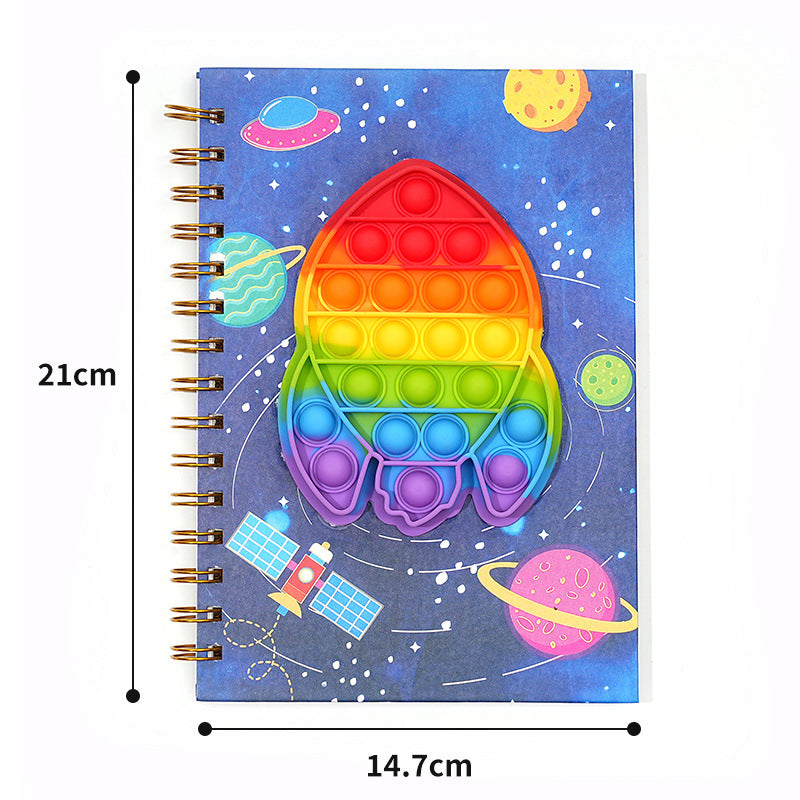 Wholesale Bubble pop Coil Book Decompression Silicone Book