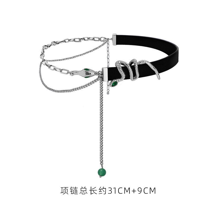 Wholesale Black Butterfly Hip Hop Hottie Personalized Pearl Necklace